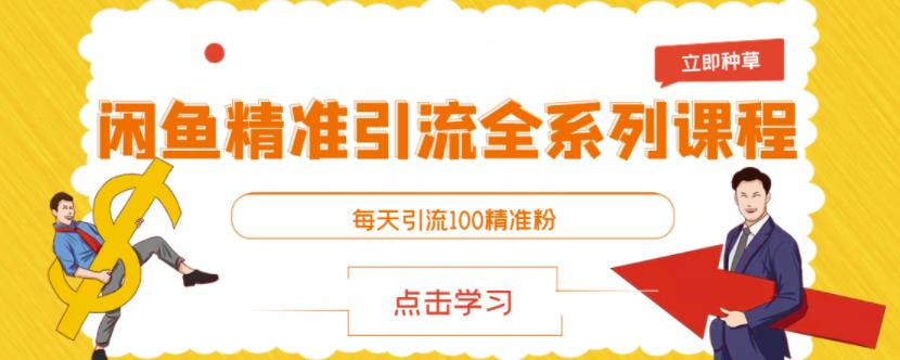 闲鱼精准引流全系列课程，每天引流100精准粉【视频课程】-网创客