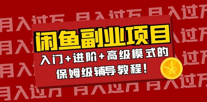 月入过万闲鱼副业项目：入门 进阶 高级模式的保姆级辅导教程-网创客