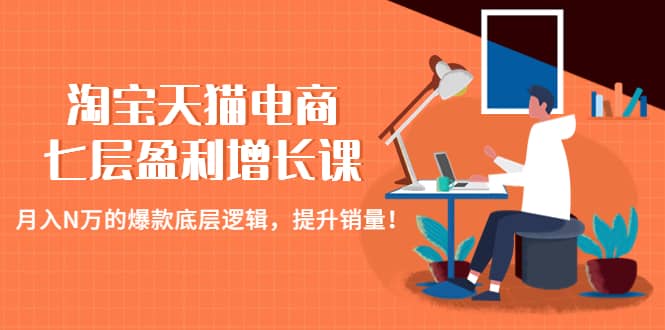 淘宝天猫电商七层盈利增长课：月入N万的爆款底层逻辑，提升销量-网创客