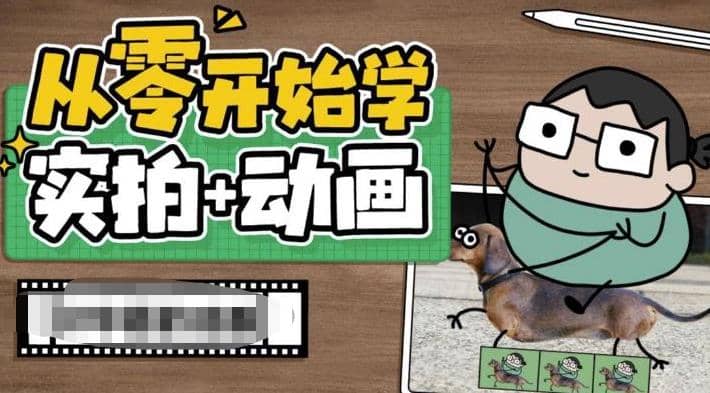 从零开始学实拍加动画，实拍加动画创意教程（49节视频课）-宝贝POS网